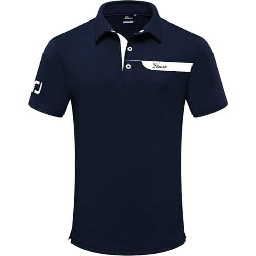 Hot Quick-drying Golf Mens Short Sleeve T-shirt and Ventilated Polo Golf Sweatshirt Quick Dry