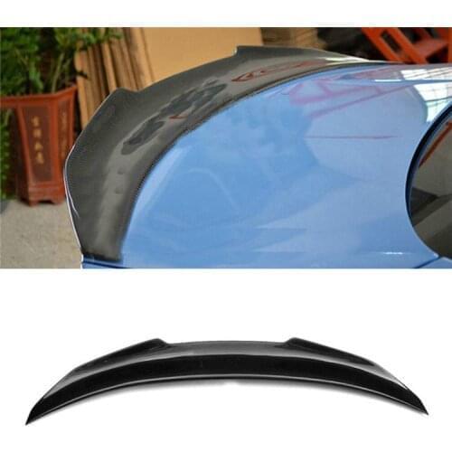PSM Real Carbon Fiber Rear Trunk Wing Spoiler Boot Top Lip Cover HighKick For BMW 4 Series F33 F83 M4 2 Door Convertible 2014-19
