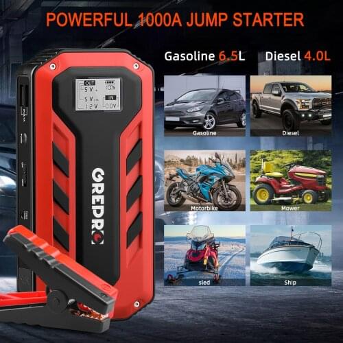 Starting Charger for Cars Car Starter Power Bank Car Jump Starter Car Buster 12V Vehicle Emergency Battery Auto Booster Battery