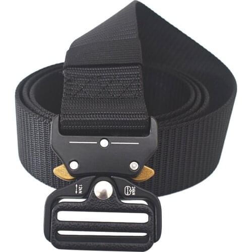 Tactical Belts Nylon Military Waist Belt with Metal Buckle Adjustable Heavy Duty Training Waist Belt Hunting Accessories