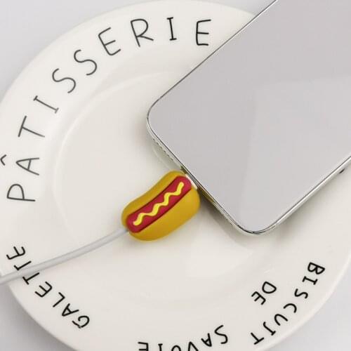 USB Cable Bites Protector Animal Cute Cartoon Cover Protect Case For Iphone Cable Earphone Cable Buddies Cellphone Decor Wire