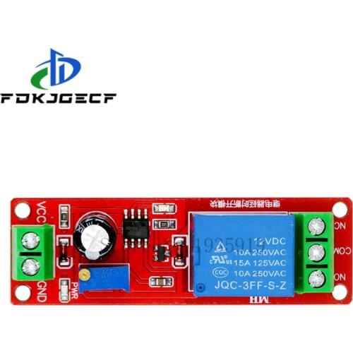 10pcs DC 12V Timer Delay Relay Shield Module NE555 Timer Switch Adjustable Controller Module 0 to 10 Second 0~10S Car Oscillator