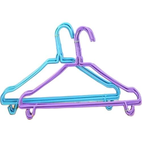 10PCS Plastic drying rack with hook hangers twisted flower hangers wet dry adult hangers