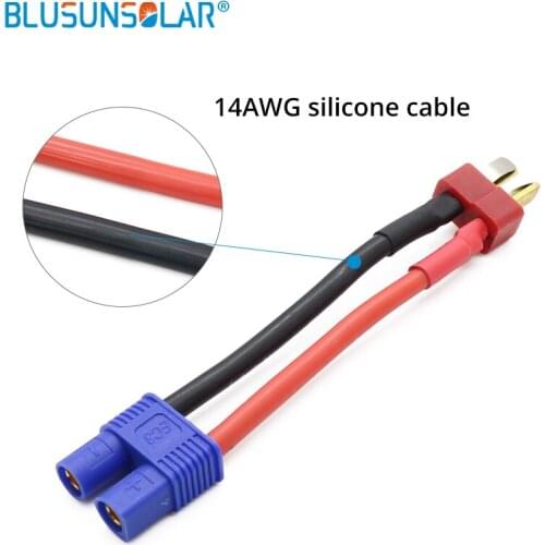 100pcs/ lot EC3 with T plug,14AWG 60mm cable length