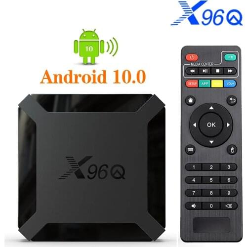 20pcs Android 10.0 TV Box X96Q 4K Allwinner H313 Quad Core 1G 8G 2G 16G 2.4G Wifi Netflix Youtube Smart Media Player