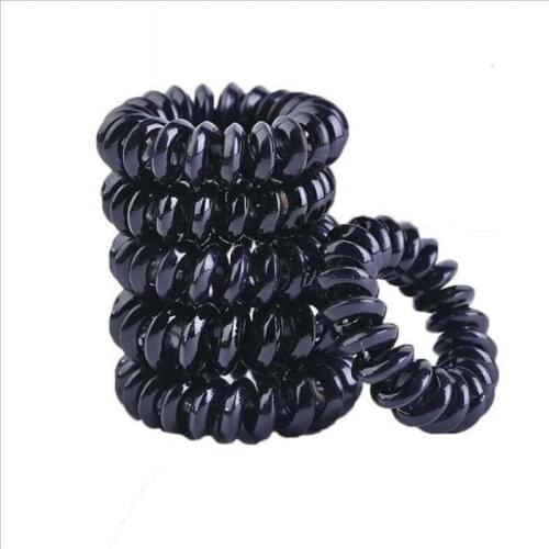 5pcs 3.5 cm hair rope wholesale telephone wire hair band Hair Accessories women Rubber bands Girl Hair Gum elastic hairband