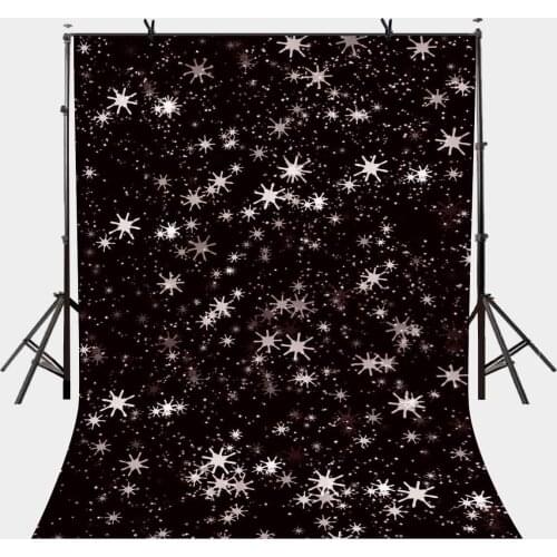 5x7ft Simple Painting Photography Backdrop Snow in the Night Photo Props Studio Background