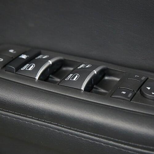 BJMYCYY For Jeep Cherokee accessories Car styling ABS 7PCS/SET Window lift buttons decorate sequins cover