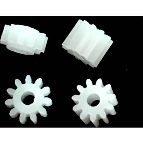 112A Modulus 0.5M Small Pinion 11 Teeth OD=6.5mm 2mm Shaft Tight Pom Plastic Gear Toy Model Accessory (100pcs/lot)