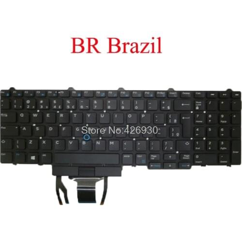 Backlit BR Keyboard For DELL For Latitude E5550 5550 E5570 5580 7510 3510 M3510 3520 7520 7720 7710 Brazil PK1313M4B35 06JY07