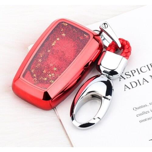 For Toyota Camry CHR C-HR Prius Camry Corolla RAV4 Prado 2017 2018 Auto Accessories Quicksand Soft TPU Remote Car Key Case Cover