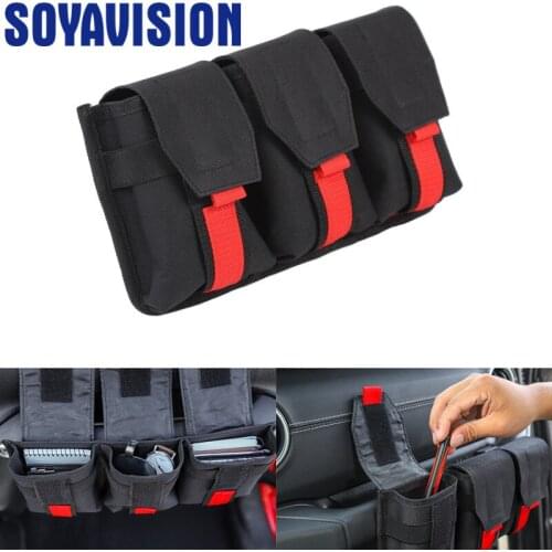 Stowing Tidying For Jeep Wrangler JK JL TJ General Co-pilot Handle Storage Bag Waterproof Oxford For Jeep Wrangler 1997-2018 Up