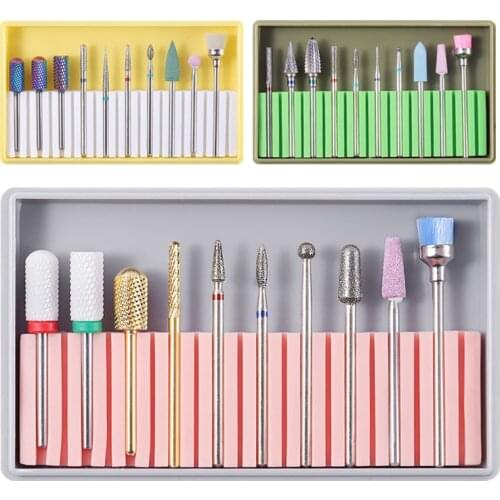 Ceramic Milling Cutter For Manicure Set Nail Drill Bits Brush Mill Manicure Machine Accessories Cutters for Removing Gel Varnish