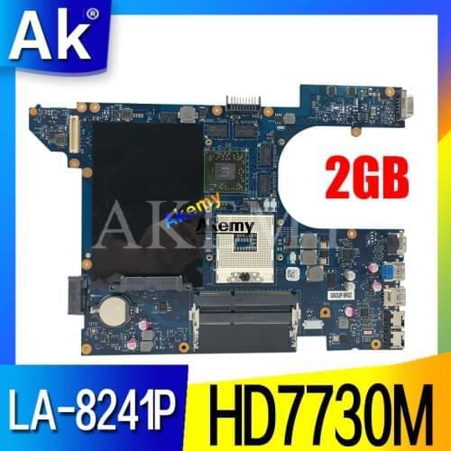 LA-8241P Laptop motherboard For DELL Inspiron 15R-7520 5520 original mainboard HD7730M-2GB