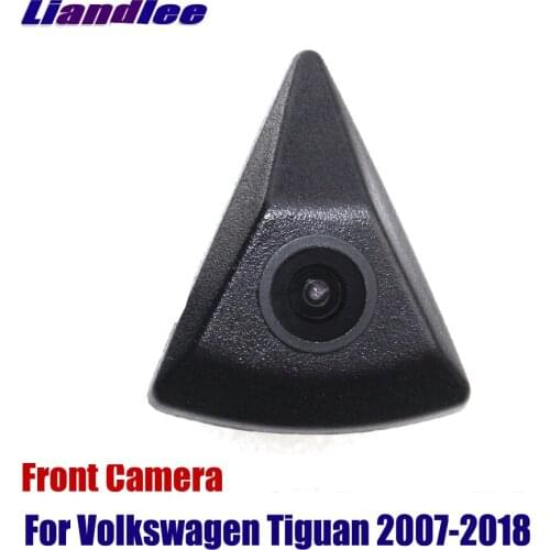 Liandlee AUTO Front View Camera Logo Embedded For Volkswagen VW Tiguan 2007-2018 2015 ( Not Reverse Rear Parking CAM )