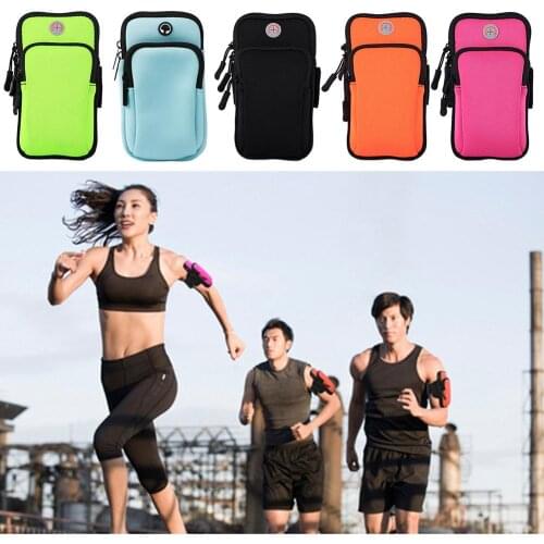 Multifunctional Outdoor Sports Armband Casual Arm Package Bag Gym Fitness Cell Phone Bag Key Holder for iPhone X Samsung