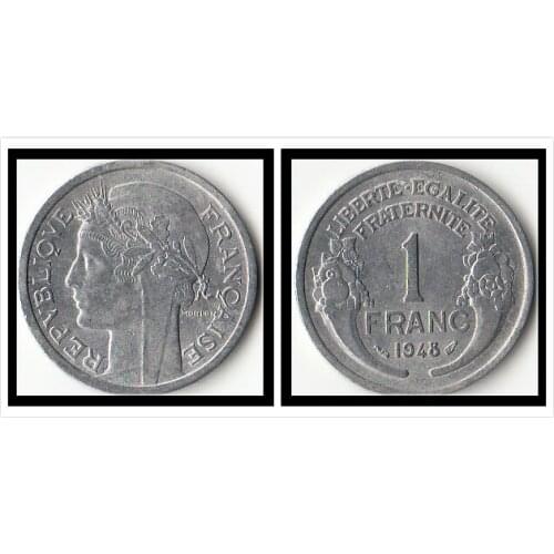 French 1 Franc (female Head Pattern) Coins Europe New Original Coin Commemorative Edition 100% Real Rare Eu Random Year