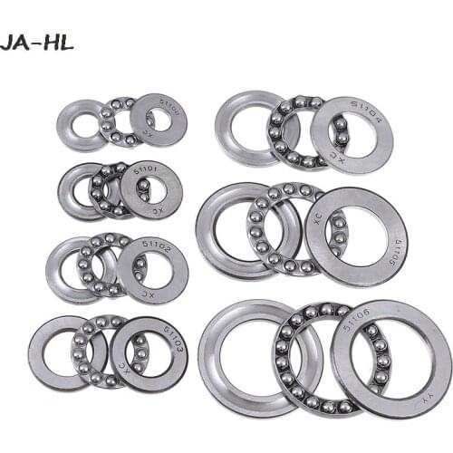 New Pratical Miniature Thrust Bearings Metal Axial Ball Bearing 3 Part 51100 Series 51100 To 51106 For Hardware Accessories 1Pcs