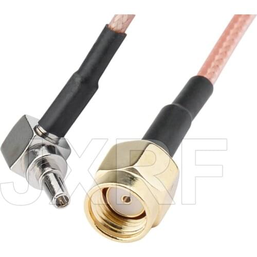 RF Connector CRC9 Right Angle to RP SMA male Connector RG316 Pigtail Cable 15cm 6"