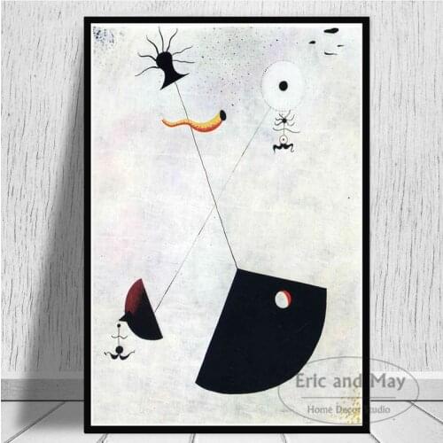 Joan Miro Modern Art Paintings Abstract Picture Retro Poster And Prints Wall Canvas Pictures For Living Room Home Decor