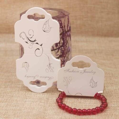 Zerong 100pcs silver foil Fashion jewelry package card/Deluxe paper bracelet /hair ornaments/charms display package tag cards