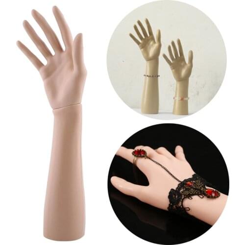 Female Right Hand Mannequin Jewelry Watch Gloves Display Stand Holder Model
