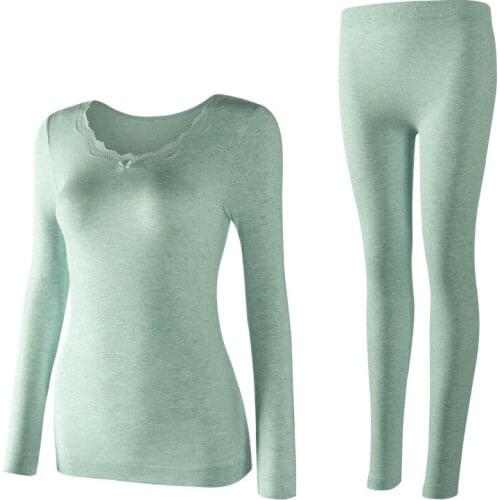 Women Winter Thermal Underwear Long Jhons Invisible Slimming Tops Buttoms