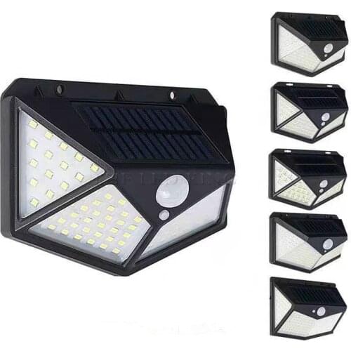 1pcs 100 LED Solar Light Outdoor Solar Lamp Powered Sunlight Waterproof PIR Motion Sensor Light for Garden Decoration