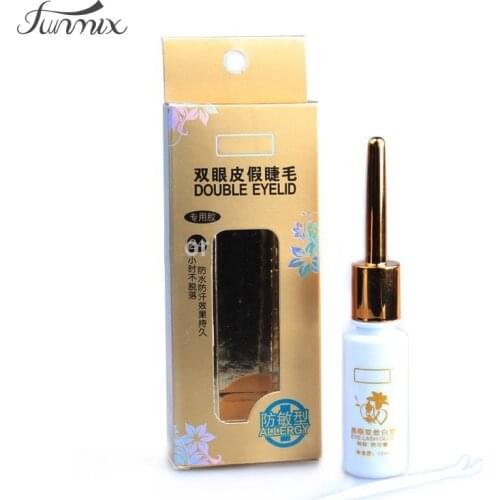 2019 High Quality 10 pcs Pro Makeup Glue for False Eyelash Double Eyelid 12ml No traces & Waterproof 100%Brand Lash Glue