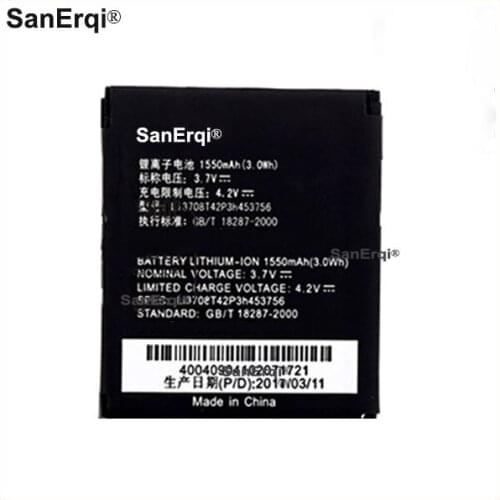 10pcs 1550mAh Battery for R200 R830 D300 U200 K80 D90 Li3708T42P3h453756 A833 U200+ F233 Battery Mobile Phone Replacement