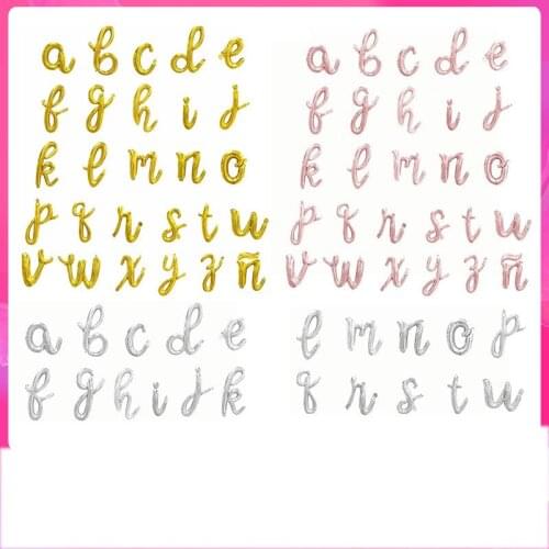 18 Inch Aluminum Foil Letter Party Birthday Graduation Balloon Alphabet Gold Letter Balloon Decorations Wedding Supplies