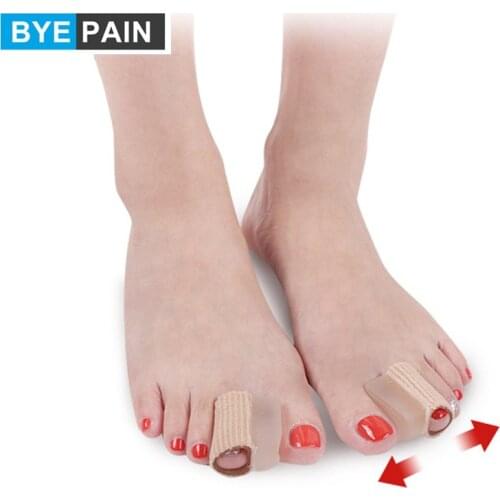 2Pcs Hallux Valgus Hammer Toe Straightener Toe Separators Bunion Corrector with Gel Tube Sleeve, Toe Alignment Foot Care Tool