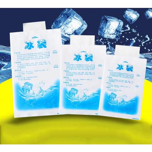 2pcs Ice making Bags Freezing Maker Ice Cube Bags Insulated Reusable Dry Cold Ice Pack Cooler Bag For Lunch Box FoAod Cans Wine