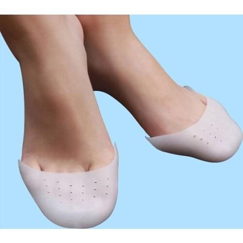 2pcs Silicone Gel Toe Pads Ballet Hallux Valgus Orthotics Brace Shoes Pads Foot Care Toe Pads Bunion Free Protector Cushion Pads