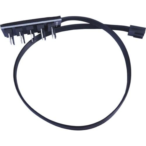 40cm 1 To 5 4-pins Molex TX4 PWM Fan CPU Hub Computer PC Case Chasis Cooler Power Extension Cable Splitter Adapter Controller