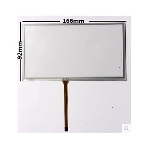 6.95 inch touch screen new car DVD GPS navigator resistance touch screen 166*92