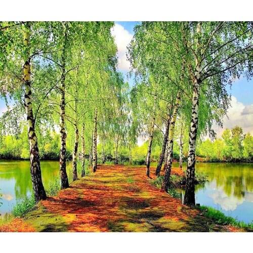 A3969 11CT/14CT/18CT/25CT/28CT oil scenery patterns Counted Cross Stitch DIY Cross Stitch Kits Embroidery Needlework Sets