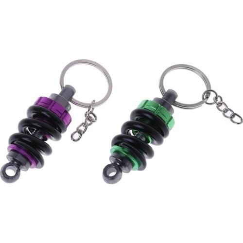Car Motorcycle Keychain Motor Modified Shock Absorber Key Ring Car Decoration 40GF