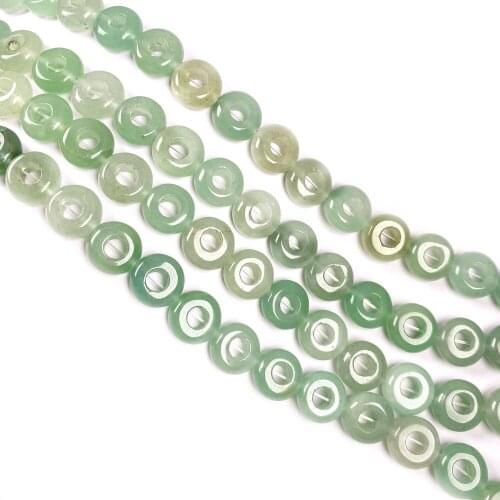 1 Strand 20Pcs 10x4mm Natural Green Aventurine Large Hole Beads For DIY Jewelry Making Accessories 15.5Inch Exquisite Gift