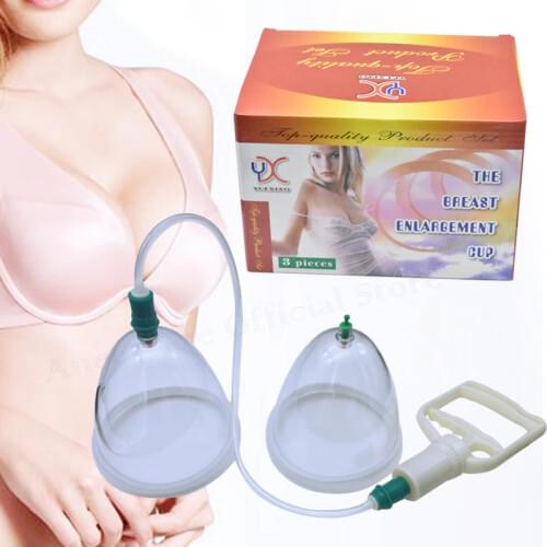 Breast Enhancement Dual Suction Cups Female Breast Enhancer Bra Bigger Size Enlargement Enhancement Pumps Enlarge Chest Massage
