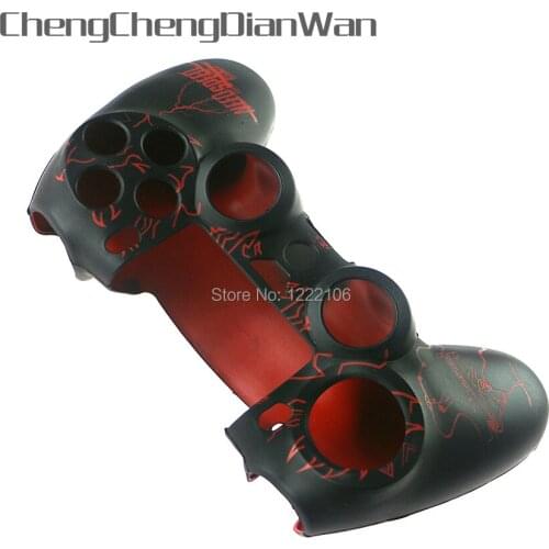 ChengChengDianWan 4pcs 10pcs New design Soft Silicone Rubber Skin Case Cover silcione case For PlayStation 4 PS4 Controllers