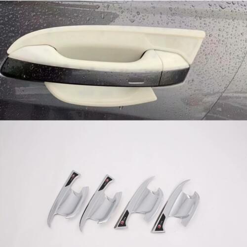 For Audi A6L 2019 of Cool modelling door handle bowl cover ABS Chrome Accessories Stickers Car Styling