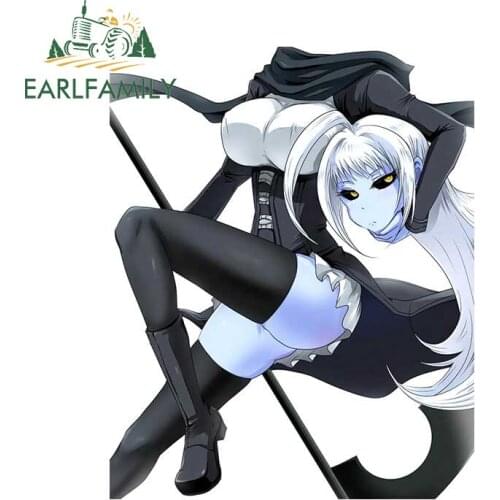 EARLFAMILY 13cm x 10.5cm for Monster Musume No Iru Nichijou Car Sticker Sunscreen Vinyl Decals Windows Surfboard Decor Car Label