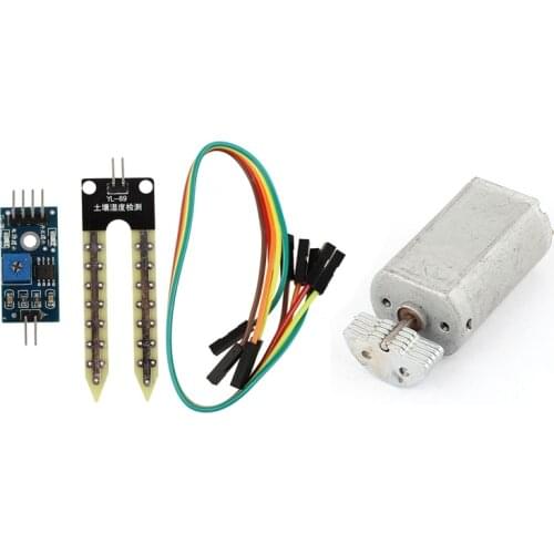 Soil Hygrometer Humidity Detection Module for Arduino PI & DC 1.5-6V 22400RPM Compatible Vibrating Motor for Massager