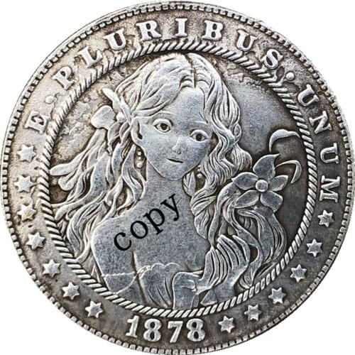 Hobo Nickel 1878-CC USA Morgan Dollar COIN COPY Type 245