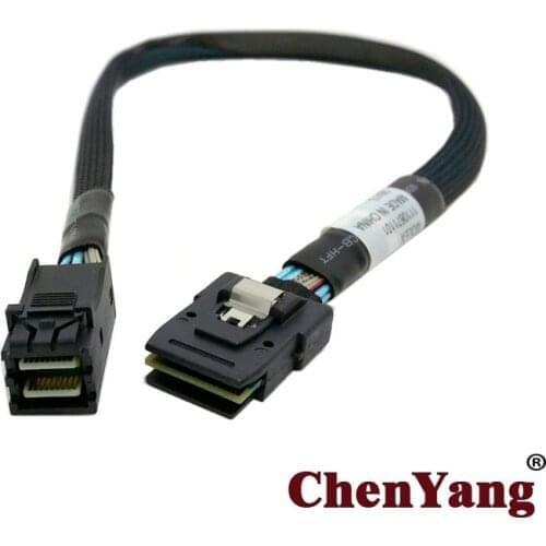 Chenyang mini sas High Density HD SFF-8643 to Internal Mini SAS SFF-8087 data Cable 50cm