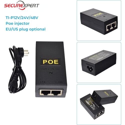 PoE injector Video Surveillance Video Recorder Surveillance Camera Ethernet Injector POE Power Adapter EU/US Optional PoE