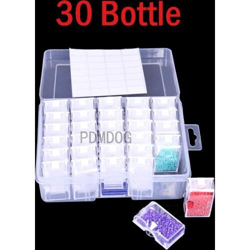 30/42/78 Grids 5D Diamond Painting Storage Box Plastic Diamond Tools Embroidery Accessories Rhinestone Beads Storage Containers