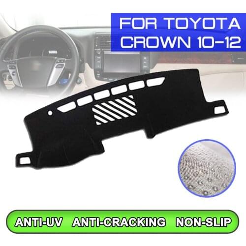 Car Dashboard Mat Anti-dirty Non-slip Dash Cover Mat UV Protection Shade for Toyota Crown 2010 2011 2012