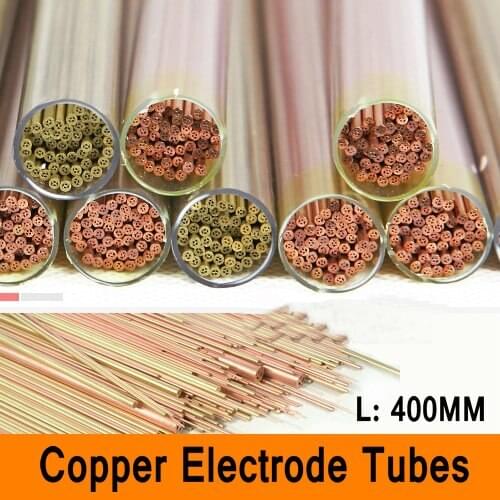 Copper Electrode Tubes 400mm Long Muti-Hole Copper Hole Pipe Small Diameter Tube Electrode Material CNC Electro Machine Process
